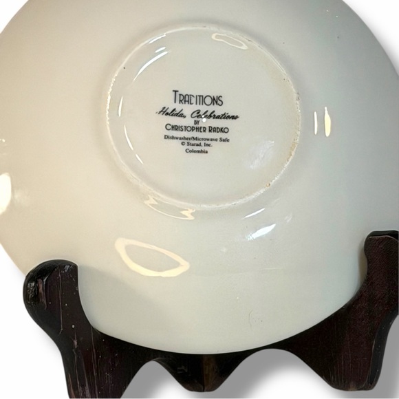 Christopher Radko “Traditions” Holiday Cup & Saucer Set – Christmas Tree Design - Picture 3 of 4